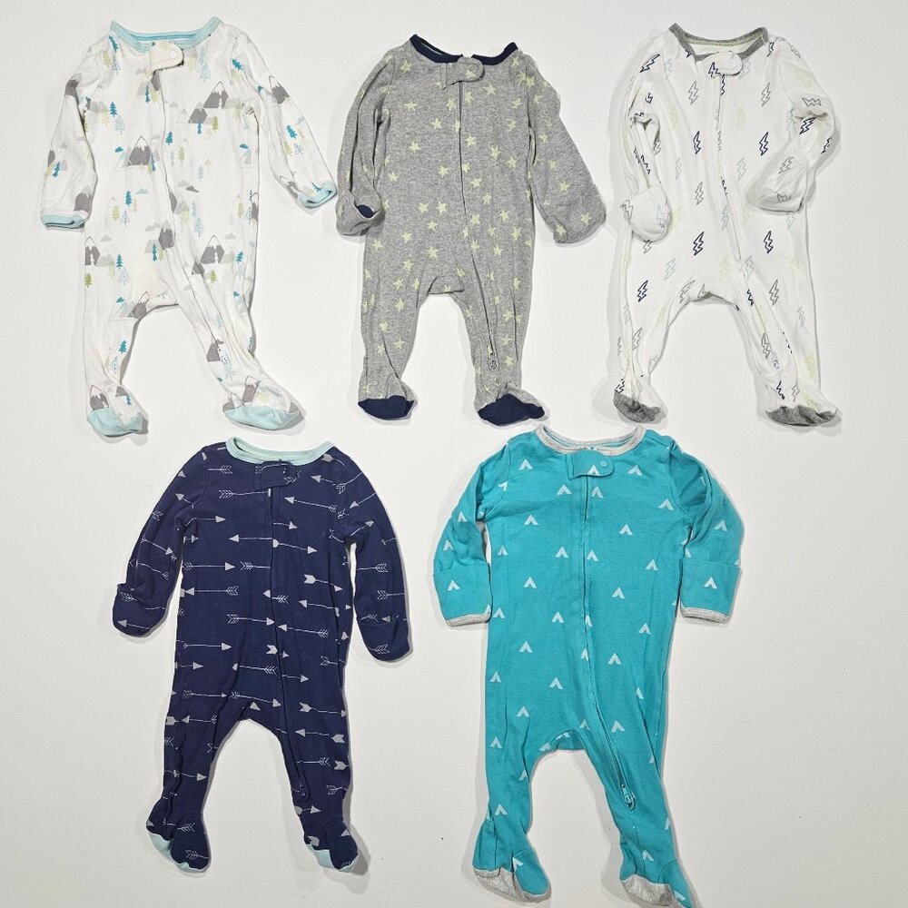 Cloud9 NB & 0-3M Sleep Set Lot (5 Pcs) 🤍⭐️⚡